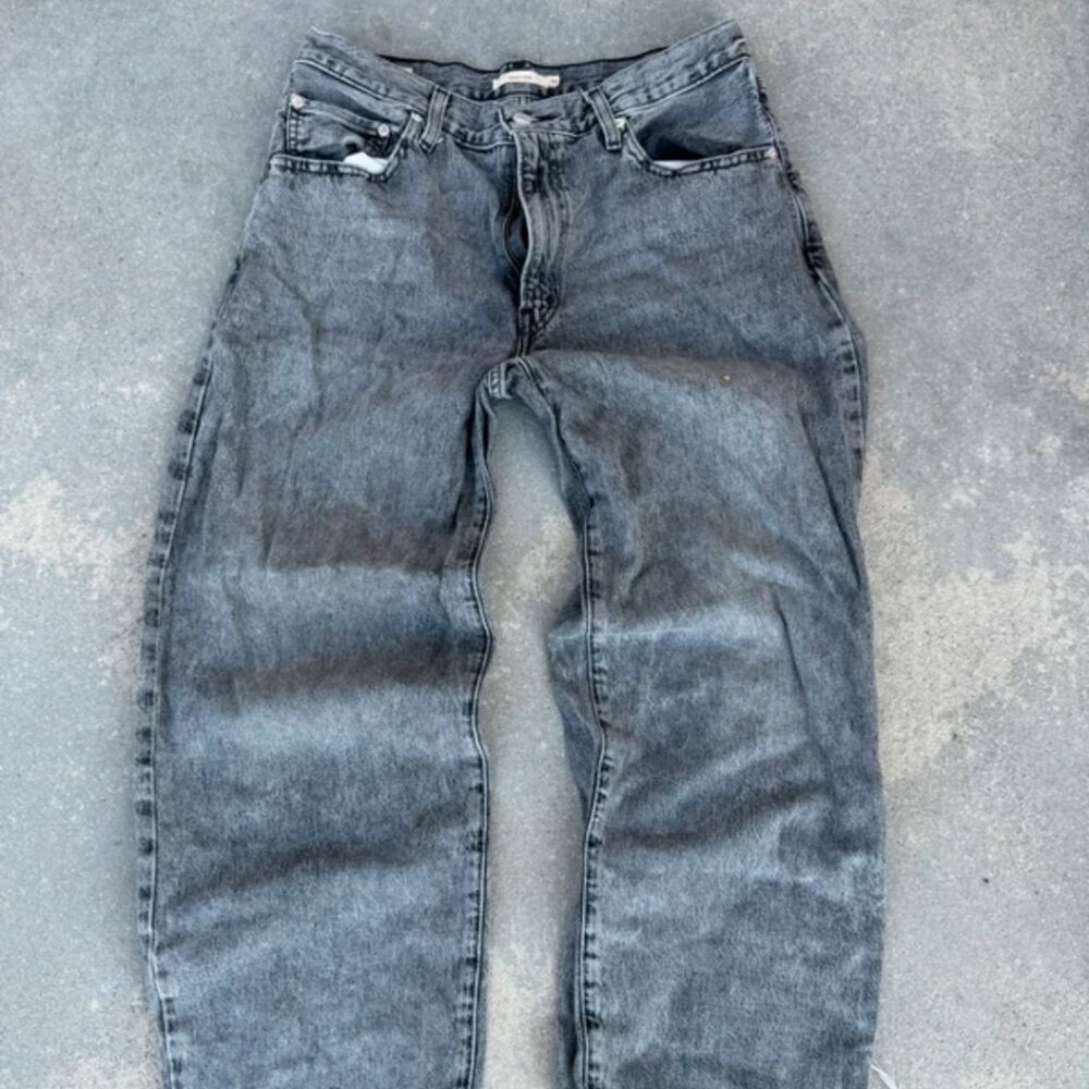 Levi’s Premium Women Baggy Dad Black Wash Denim